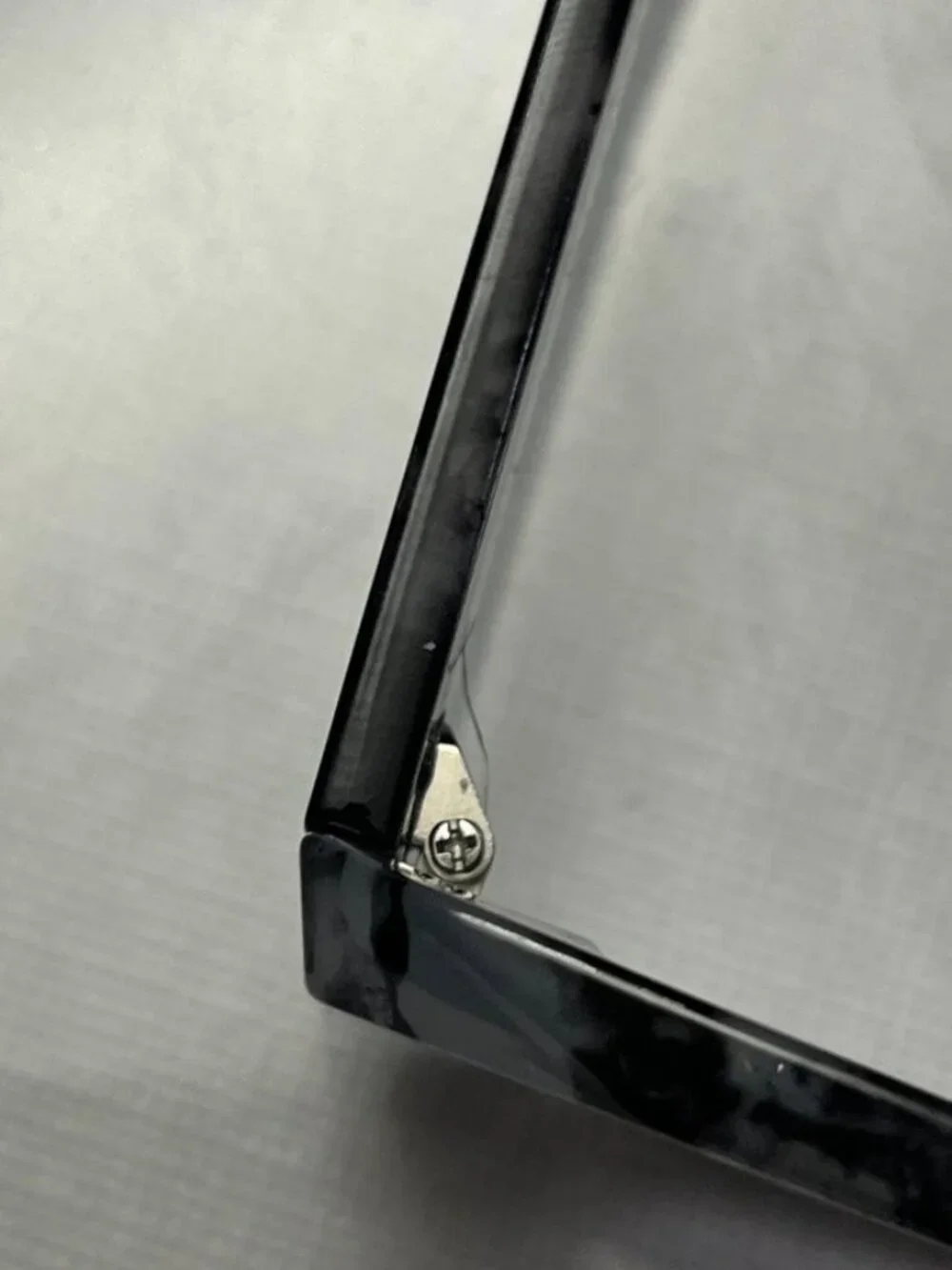 AIRE Ascendant Rectangular Sunglasses Marbled Black Gray Smoke Lens